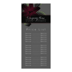 Carte Publicitaire Élégance des fleurs vintages