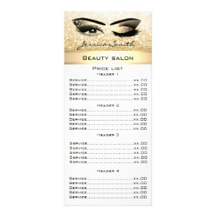 Carte Publicitaire Elégante clignotant et épilation des sourcils