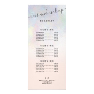 Carte Publicitaire élégante typographie blush pearl nacre ombre