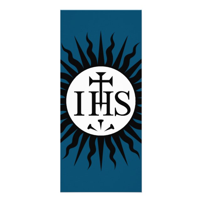 Carte Publicitaire Emblème de la Société de Jésus (Devant)