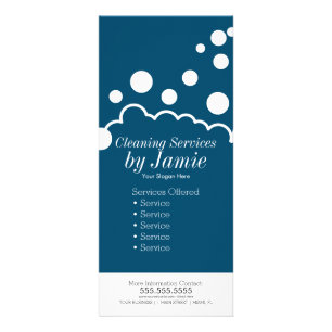 Carte Publicitaire Entreprise de service de nettoyage Bulles