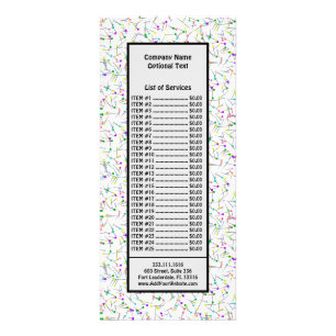 Carte Publicitaire Épingles à coudre Blanche Couturière Tailleur