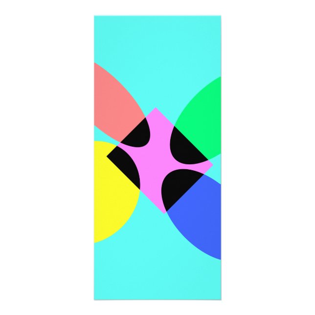 Carte Publicitaire Fleur futuriste (Devant)