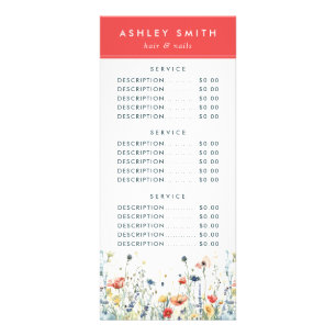 Carte Publicitaire Fleur sauvage dynamique