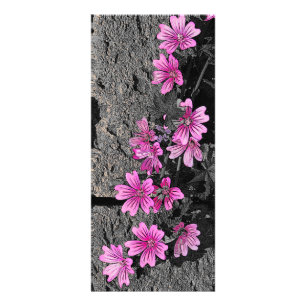 Carte Publicitaire Fleurs violettes