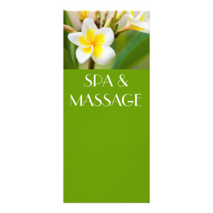 Carte Publicitaire Flower blanc tropical