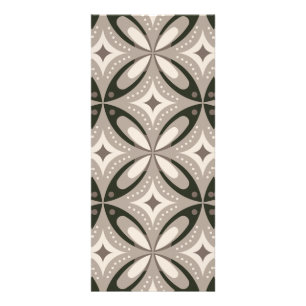 Carte Publicitaire Formes circulaires rétro beige et marron