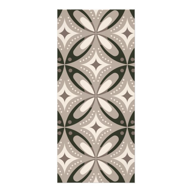 Carte Publicitaire Formes circulaires rétro beige et marron (Devant)