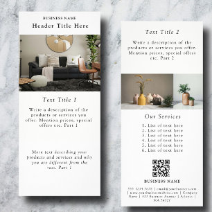 Carte Publicitaire Fournisseur de code QR pour photos professionnelle