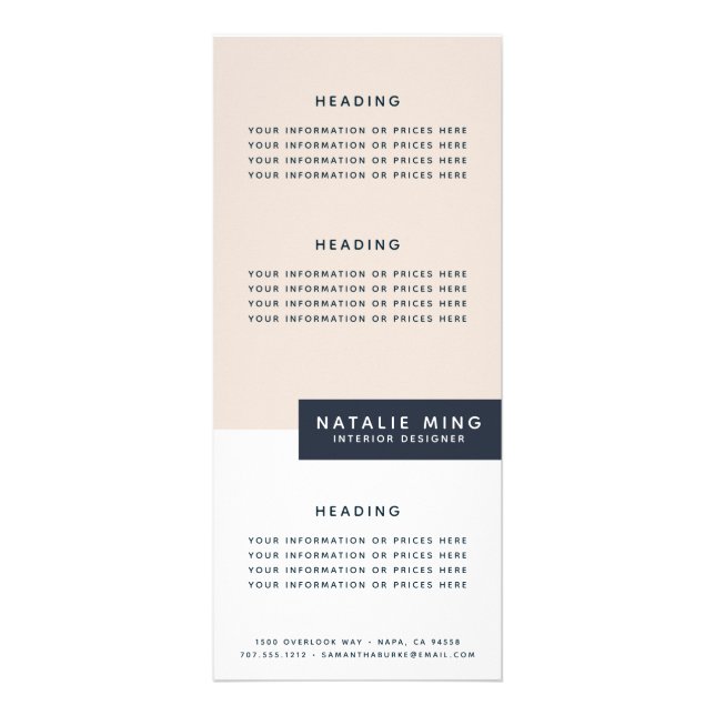 Carte Publicitaire Géométrique moderne (Devant)