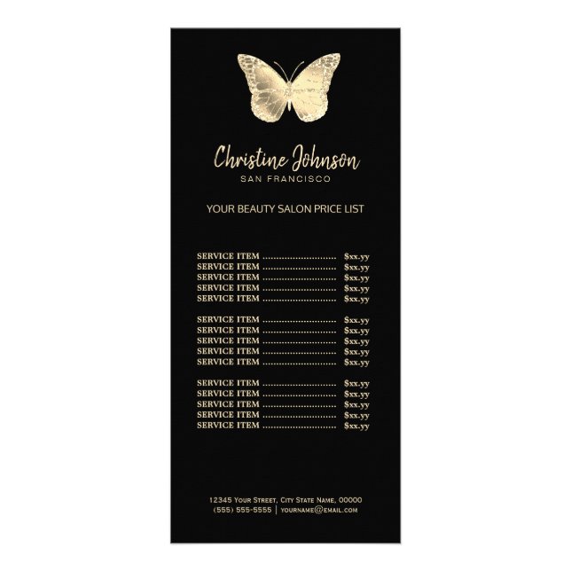 Carte Publicitaire golfly rack (Devant)