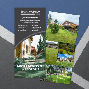 Carte Publicitaire Gris foncé, Photos et logo de l'entreprise vertica