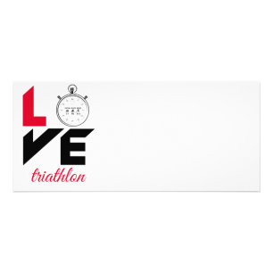 Carte Publicitaire J'aime le triathlon