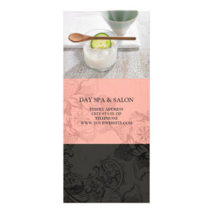 Carte Publicitaire Jour Spa Skincare Tarifs {Peach}
