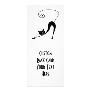 Carte Publicitaire Kitty fantaisie noir 2