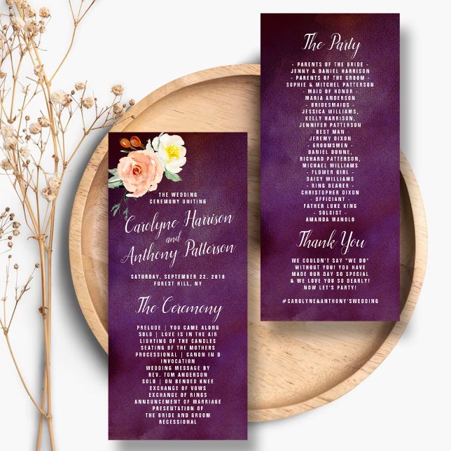 Carte Publicitaire La collection de Mariages Romance In Bloom - Progr (Créateur téléchargé)