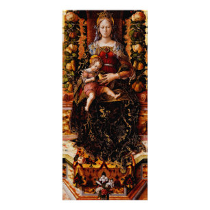 Carte Publicitaire La Madonna della Candeletta par Carlo Crivelli