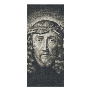 Carte Publicitaire La Sainte Face couronnée d'épines