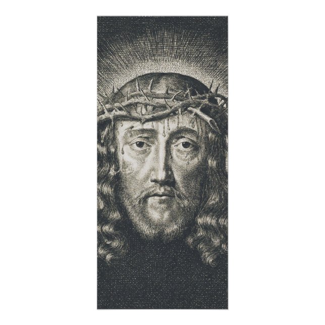 Carte Publicitaire La Sainte Face couronnée d'épines (Devant)