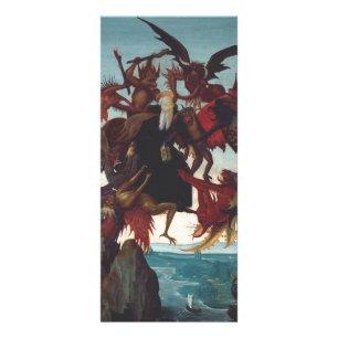 Carte Publicitaire La tentation de Saint Antoine par Michel-Ange