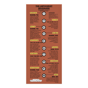 Carte Publicitaire L'Antichrist et la marque de la bête