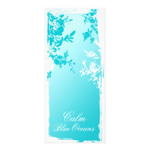Carte Publicitaire Le jardin 311 bleu tranquille se fanent