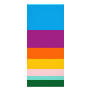 Carte Publicitaire Lignes colorées
