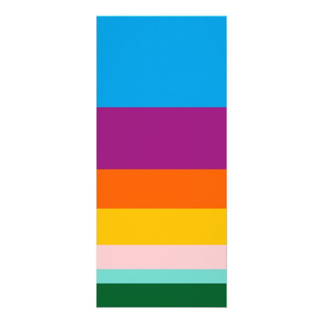 Carte Publicitaire Lignes colorées (Devant)