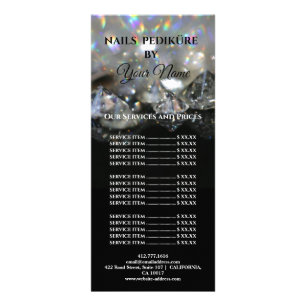 Carte Publicitaire Liste des prix Branding de Nails