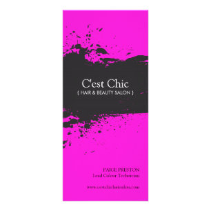 Carte Publicitaire Listes des prix de salon de coiffure