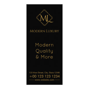 Carte Publicitaire Logo Diamond   Noir & Or