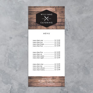 Carte Publicitaire Logo Rustique Crossed Fork Couteau Logo Distressed