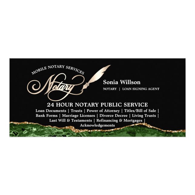 Carte Publicitaire Loi sur l'agent de signature de contrat de prêt et (Devant)