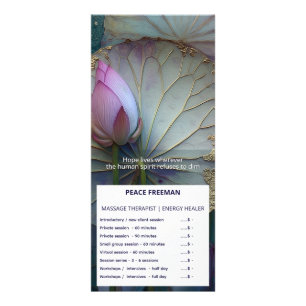 Carte Publicitaire Lotus Reverie Conception de fleur de lotus