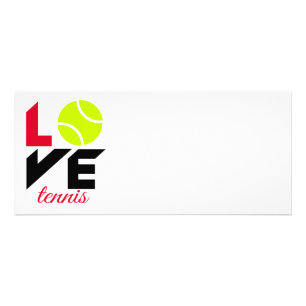 Carte Publicitaire Love tennis