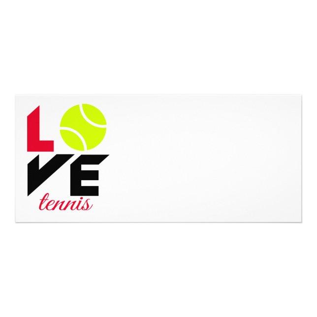 Carte Publicitaire Love tennis (Devant)