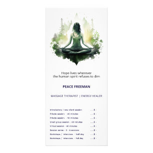 Carte Publicitaire Lumière enracinée Méditation du Féminin Sacré
