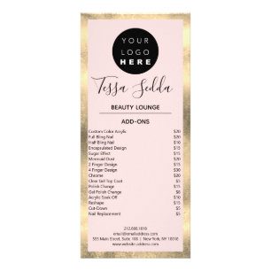 Carte Publicitaire Manucure Pedicure Manucure Voiture en rack blanc