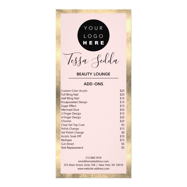 Carte Publicitaire Manucure Pedicure Manucure Voiture en rack blanc (Dos)