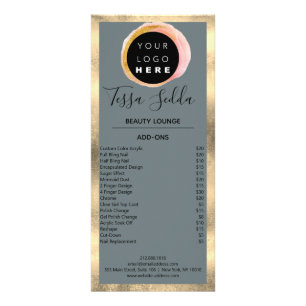 Carte Publicitaire Maquillage cheveux ongles manucure pédicure Wellne