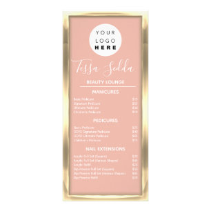 Carte Publicitaire Maquillage des cheveux Manucure des ongles Pedicur