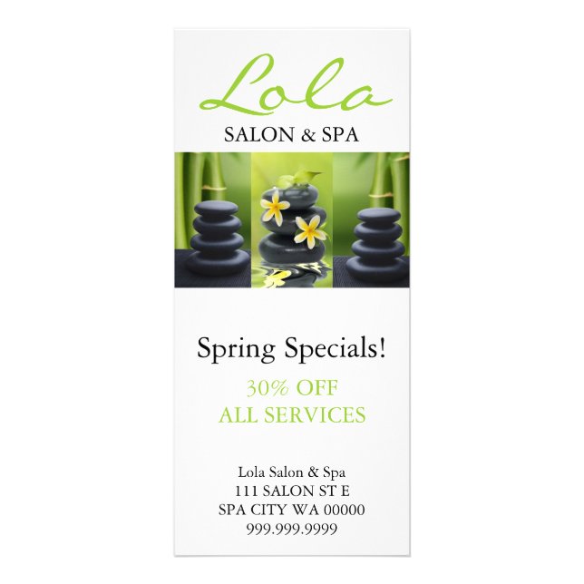 Carte Publicitaire Massage Thérapie Maquillage Salon Spa Artist Flyer (Devant)