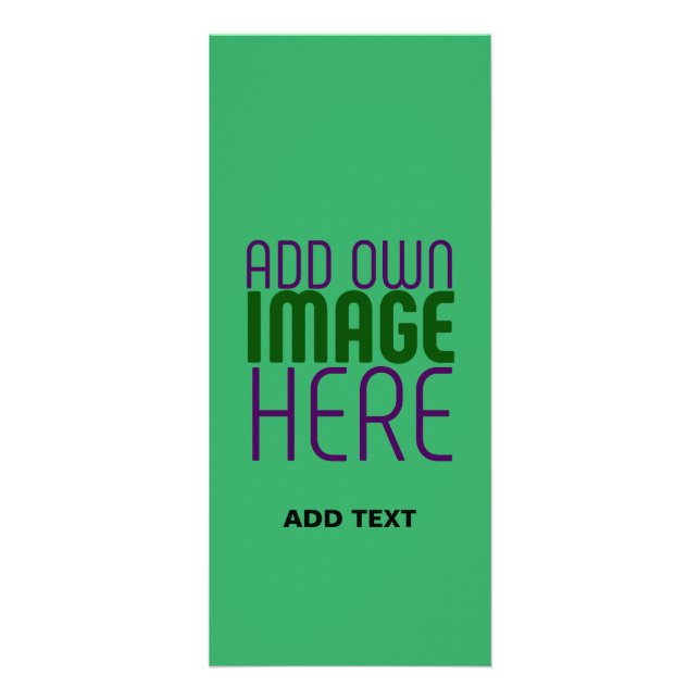 CARTE PUBLICITAIRE MODERNE ÉDITABLE EMERALD GREEN IMAGE MODÈLE TEXTE (Devant)