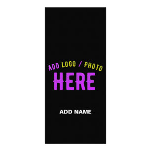 CARTE PUBLICITAIRE MODERNE ET MODERNE PERSONNALISABLE NOIR VÉRIFIÉ