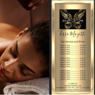 Carte Publicitaire Monarque Peaux de maquillage Corps de peau Logo Lu