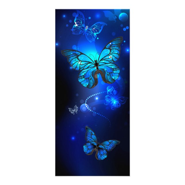 Carte Publicitaire Morpho Butterfly in the Dark Background (Devant)