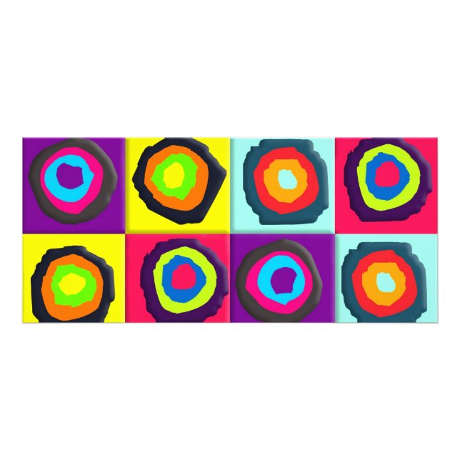 Carte Publicitaire motif de cercles (Devant)