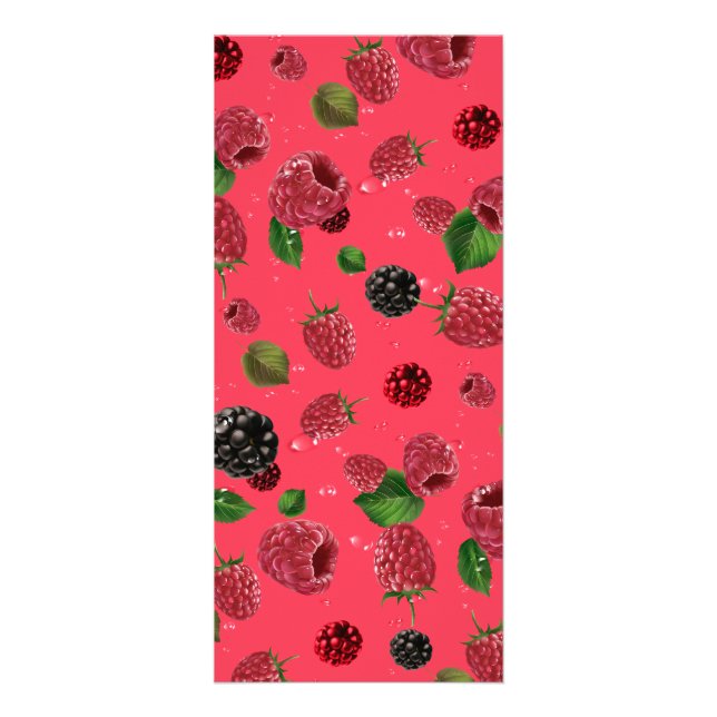 Carte Publicitaire Motif framboise (Devant)
