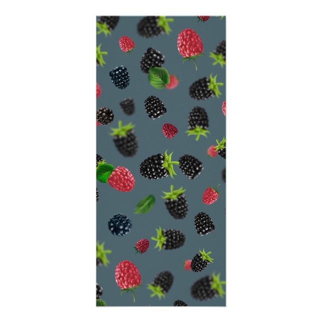 Carte Publicitaire Motif framboise 2 (Devant)