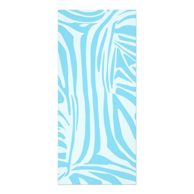Carte Publicitaire Motif Zèbre Bleu (Devant)